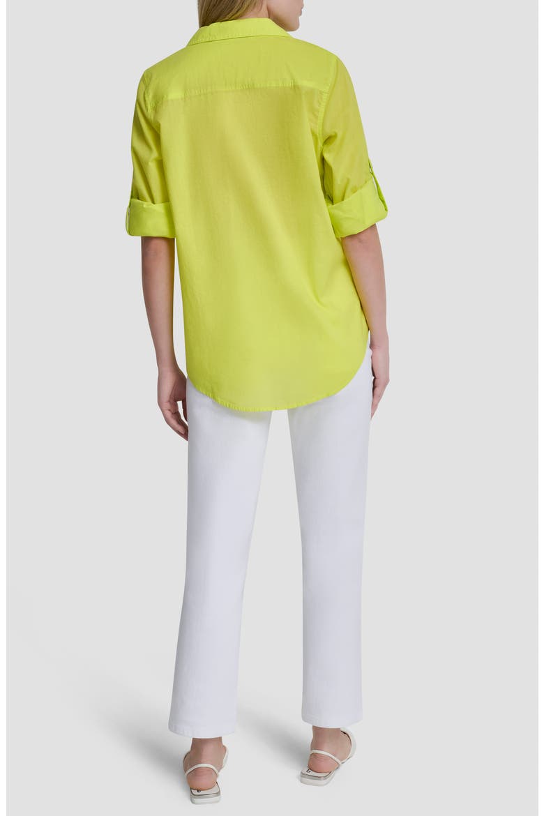 Short Sleeve Roll Tab Shirt, Alternate, color, LIMEADE