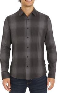 DKNY SPORTSWEAR Plaid Button-Up Shirt