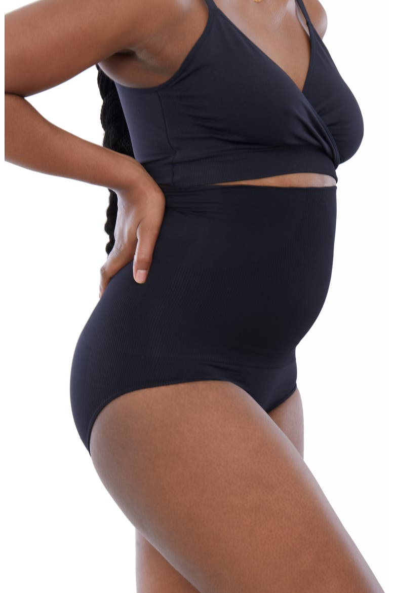 Cooling Postpartum Compression Briefs, Alternate, color, BLACK