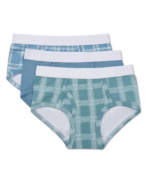 3 Pair Pack Plaid Multi Briefs (Toddler, Little Kid & Big Kid)