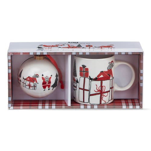 Tag Santa Mug And Ornament Set Dishwasher Safe Christmas Drinkware In Multi