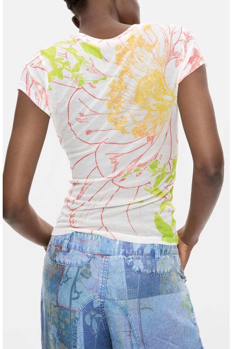 Floral Print Modal T-Shirt, Alternate, color, MULTI
