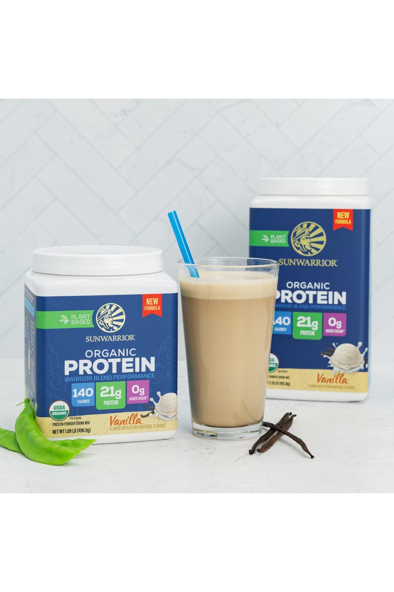 Organic Warrior Blend Performance Protein Powder, Alternate, color, Vanilla, 993.8g (28 srv)