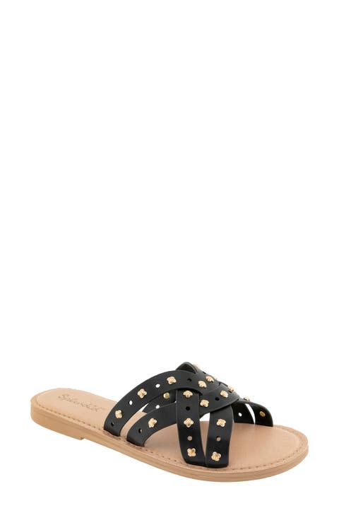 Simon Studded Slide Sandal (Women)