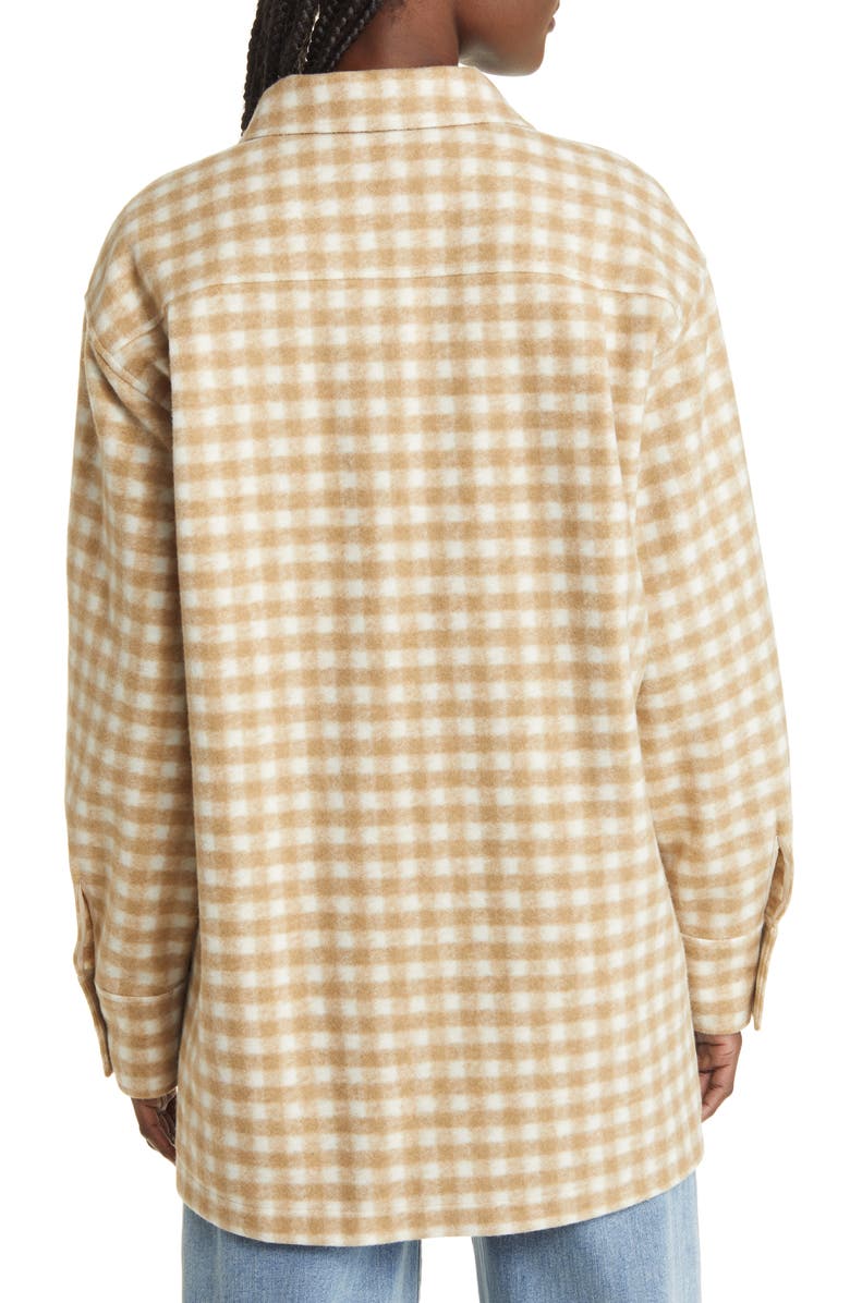 FRAME Gingham Oversize Shirt Jacket, Alternate, color,