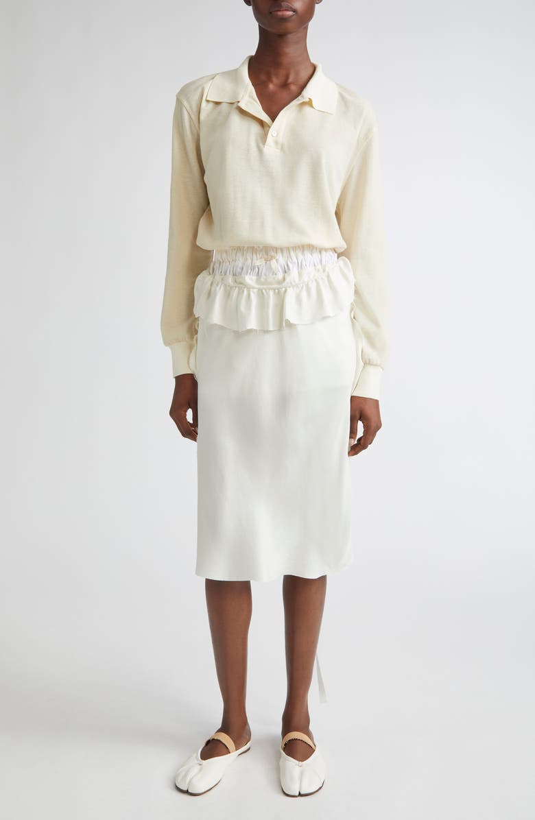 Maison Margiela Anonymity of the Lining Long Sleeve Dress, Main, color, 
