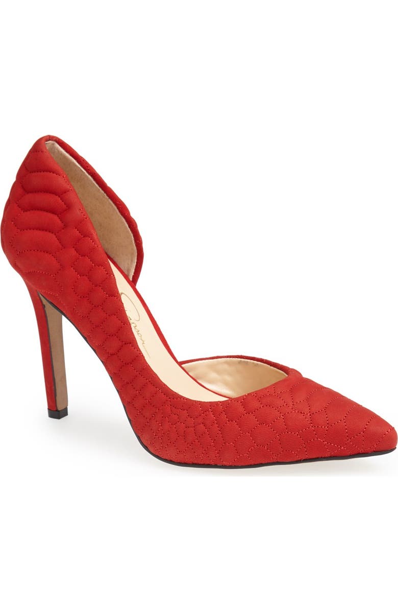 Jessica Simpson 'Caldas' Quilted Leather Pump, Main, color,
