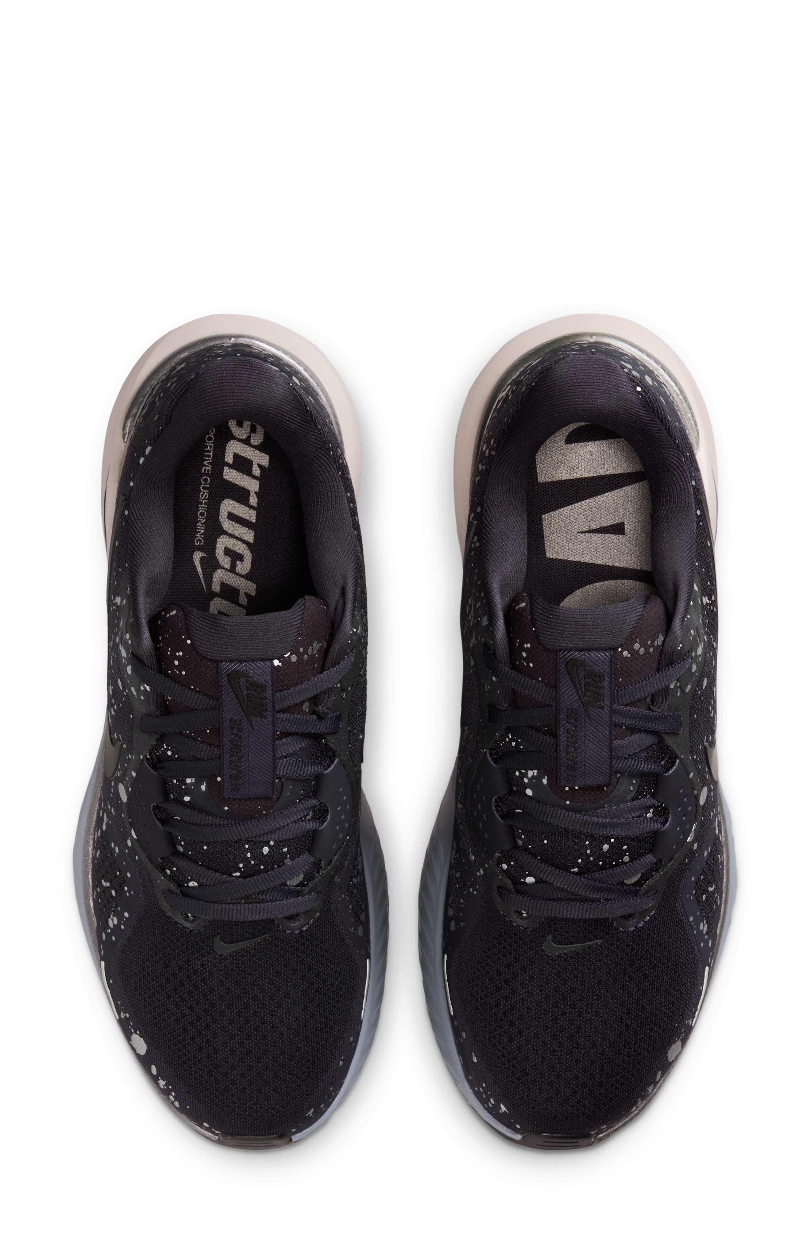 Nike Structure 26 SE Running Shoe, Alternate, color, Cave Purple/ Grey/ Red/ Black