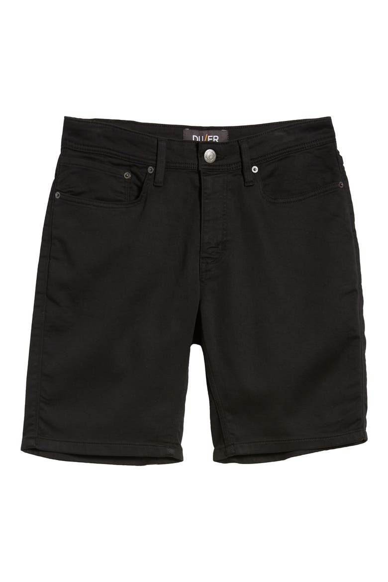 No Sweat Five Pocket Performance Shorts, Alternate, color, BLACK