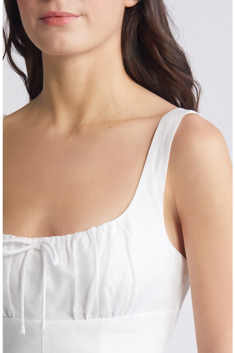 Balia Linen Sundress, Alternate, color, WHITE