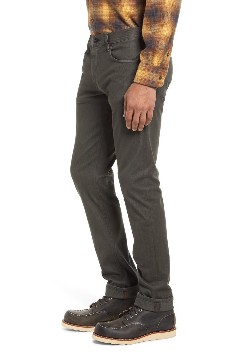 Denit Slim Fit Jeans, Alternate, color, MILITARY GREEN