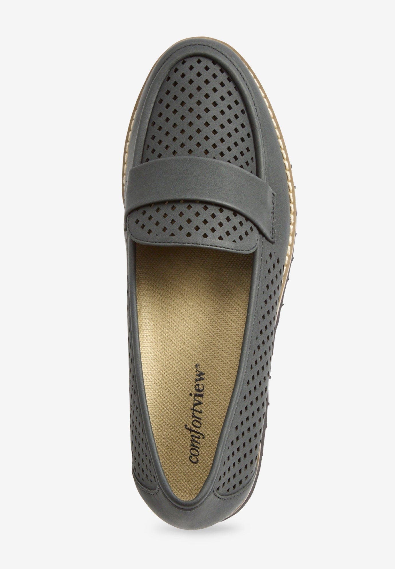 Comfortview The Essence Slip On Loafer, Alternate, color, Black