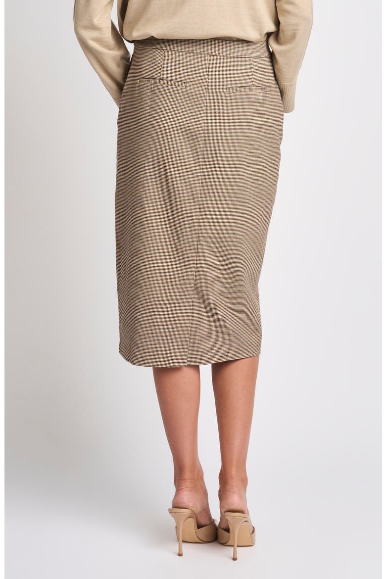 Easy Midi Pencil Skirt, Alternate, color, TOBACCO BROWN