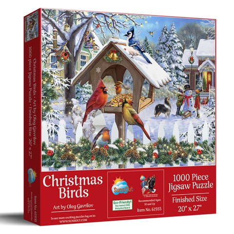 Christmas Birds 1000 piece Jigsaw Puzzle for Adults