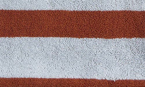 Parachute Cavana Organic Cotton Beach Towel In Lagoon And Adobe