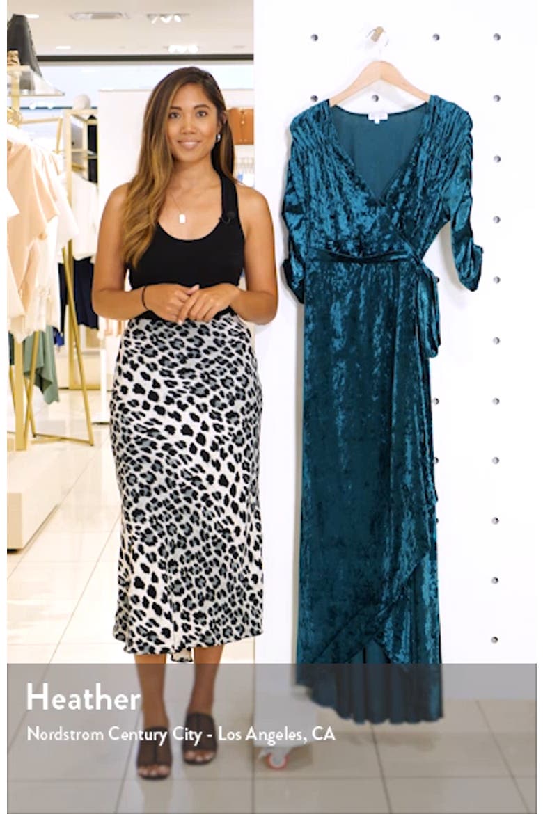 Cara Crushed Velvet Wrap Gown video