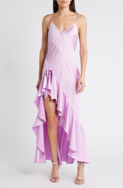 Loveshackfancy Mallee Bow-detailed Silk Midi Dress In English Lavender