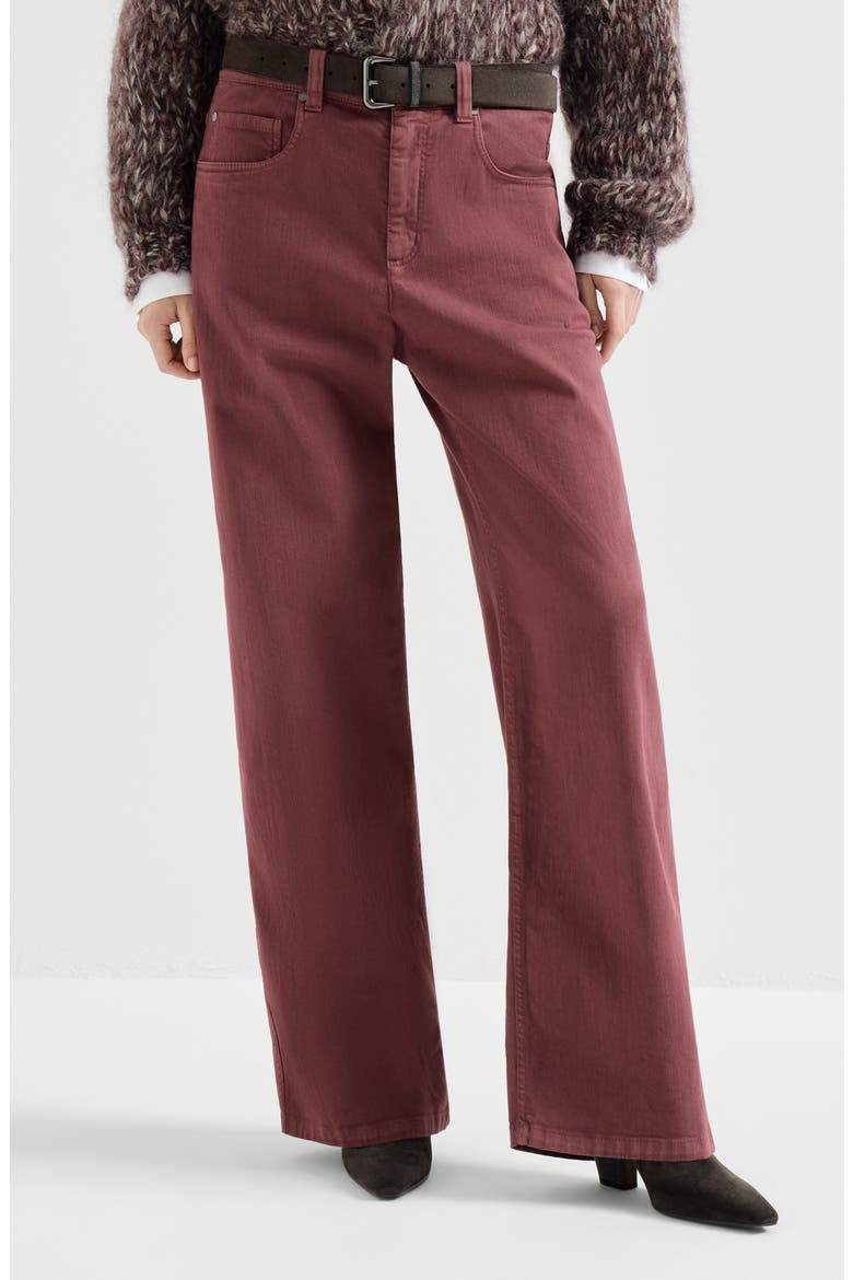 Loose Barrel trousers, Main, color, Wine