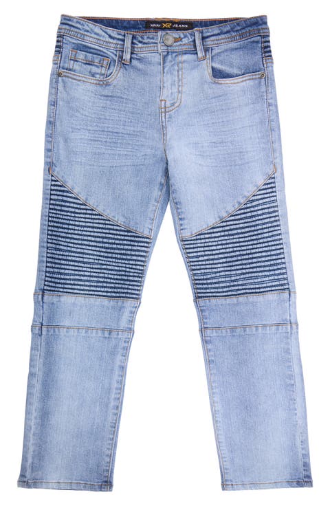 Kids' Stretch Skinny Moto Jeans (Big Kid)