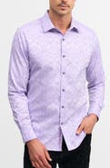 Robert Graham Highland Classic Fit Stretch Cotton Button-Up Shirt