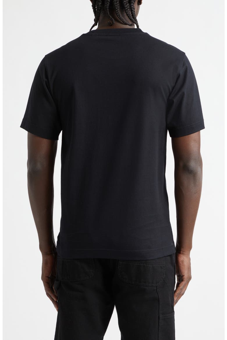 Ryan Embroidered EKD Script Graphic T-Shirt, Alternate, color, BLACK