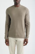Emporio Armani Geometric Stitch Virgin Wool Crewneck Sweater