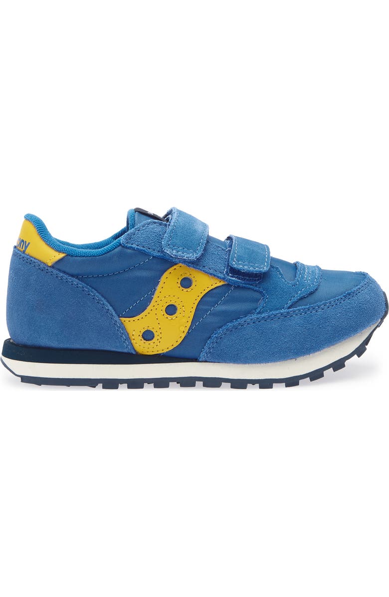 Saucony Jazz Double Hook & Loop Sneaker, Alternate, color, Blue/ Yellow