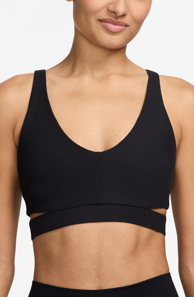 Nike Zenvy Rib Light-Support Padded Sports Bra, Main, color, 