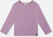 Deux par Deux Brushed Rib Crew Neck Top