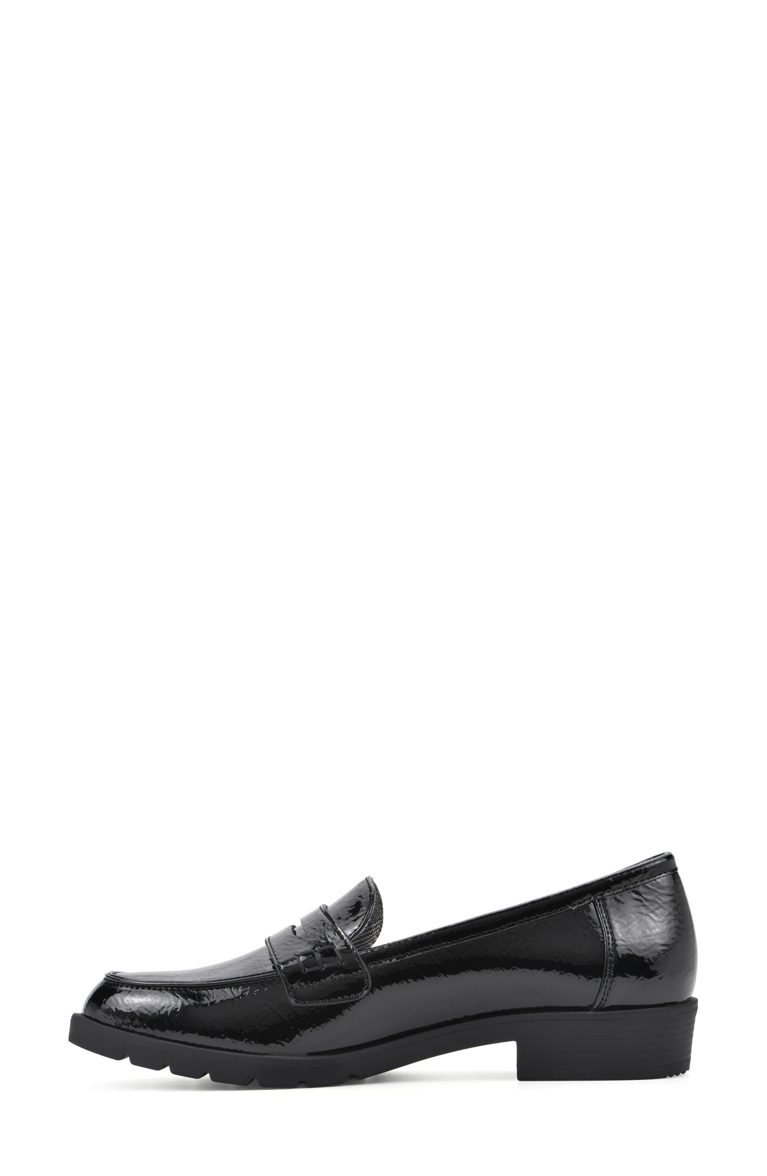 CLIFFS BY WHITE MOUNTAIN Galah Penny Loafer, Alternate, color, Black/ Patent