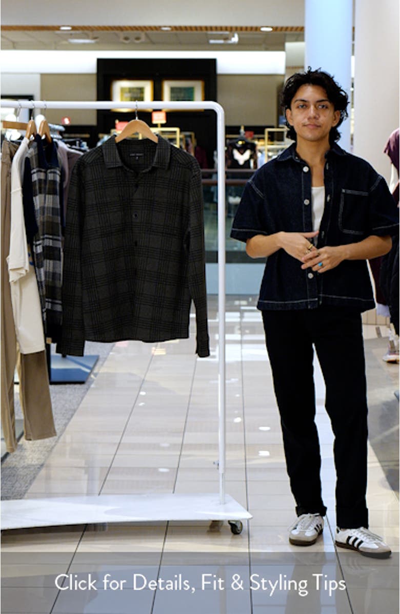 Upton Plaid Double Knit Overshirt, sales video thumbnail