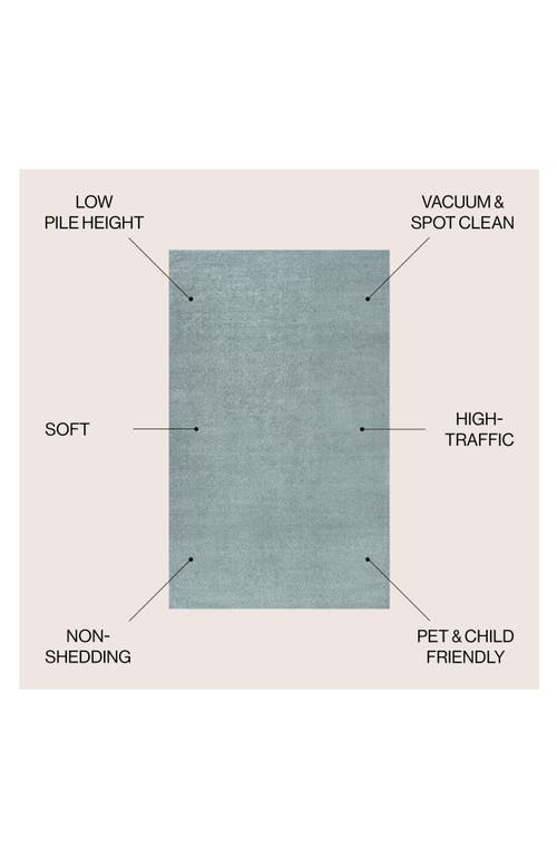 Jonathan Y Haze Solid Low-pile Area Rug In Blue
