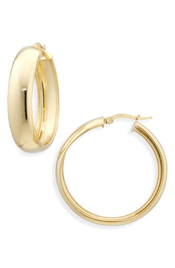 Argento Vivo Gold Hoop Earrings
