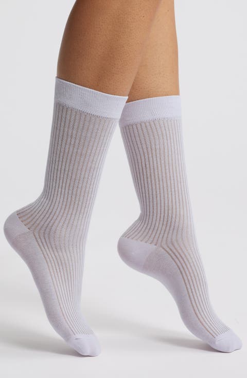 Prep Rib Crew Socks