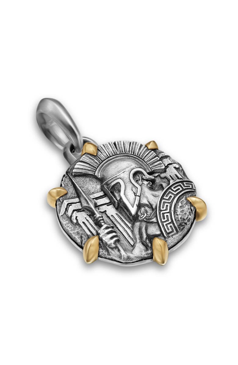 David Yurman Ares Amulet Enhancer in Sterling Silver or 14K Gold, 24mm, Main, color, Silver