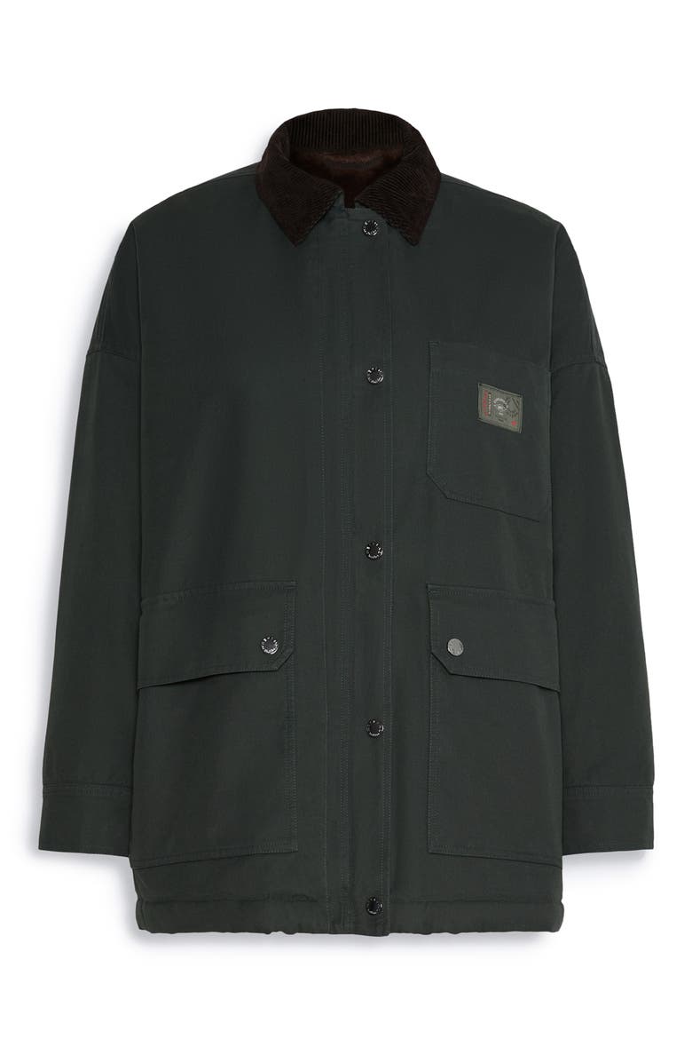 Pecora Cotton Utility Coat, Alternate, color, DARK GREEN