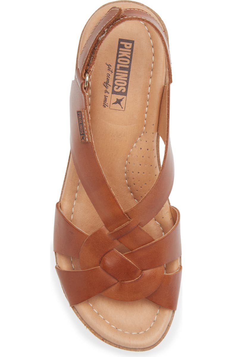 PIKOLINOS Arenales Wedge Slingback Sandal, Alternate, color, Brandy