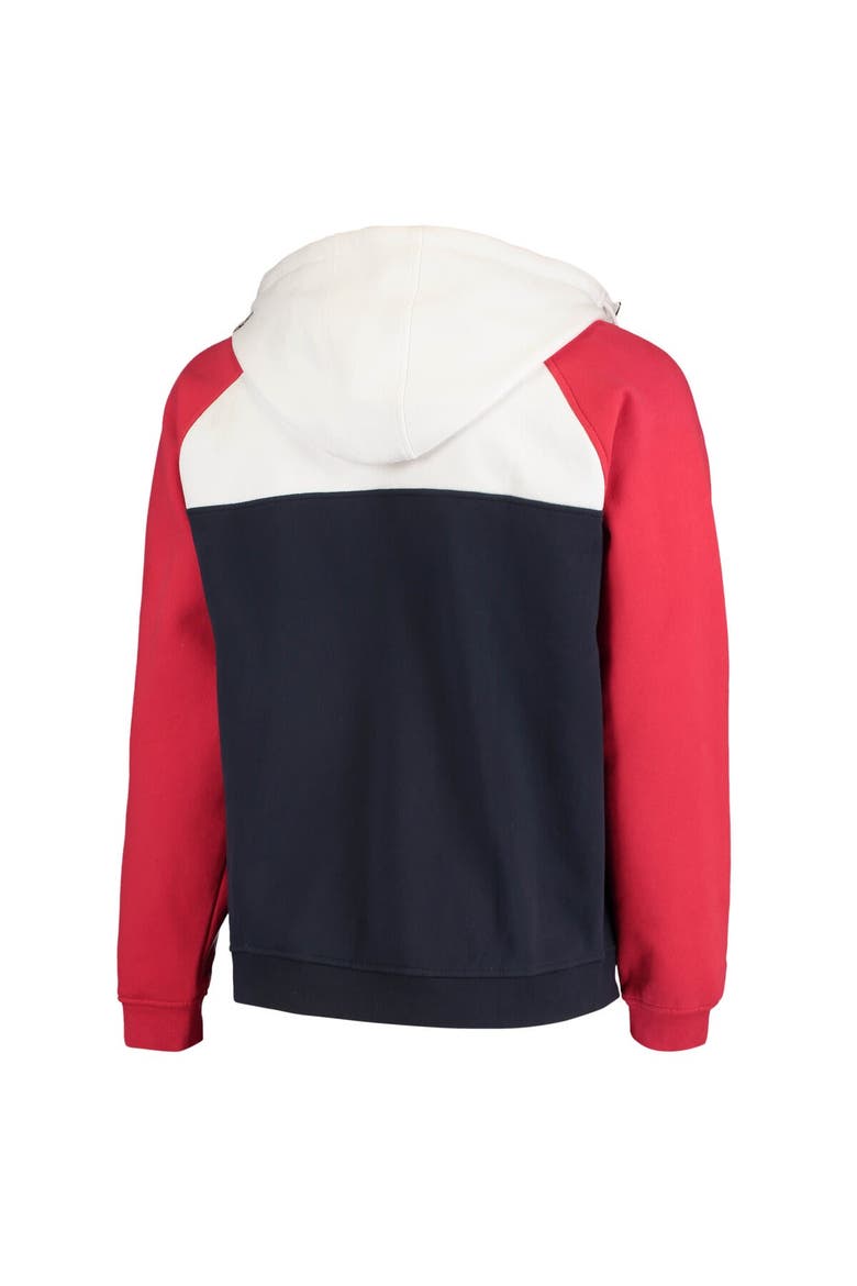 Men's New Era Navy/White Houston Texans Gametime Quarter-Zip Hoodie Jacket, Alternate, color, Navy