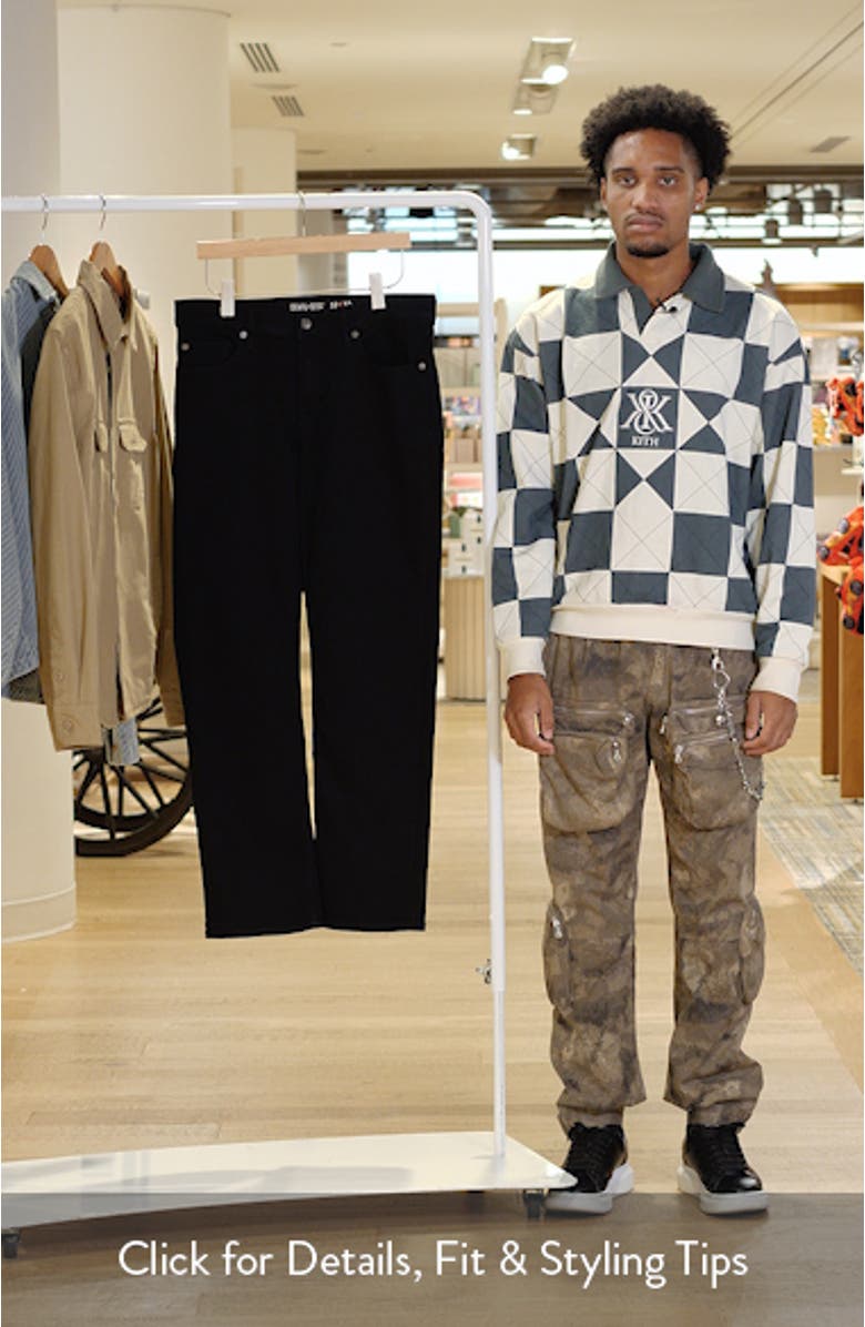 Relaxed Straight Leg Stretch Jeans, sales video thumbnail