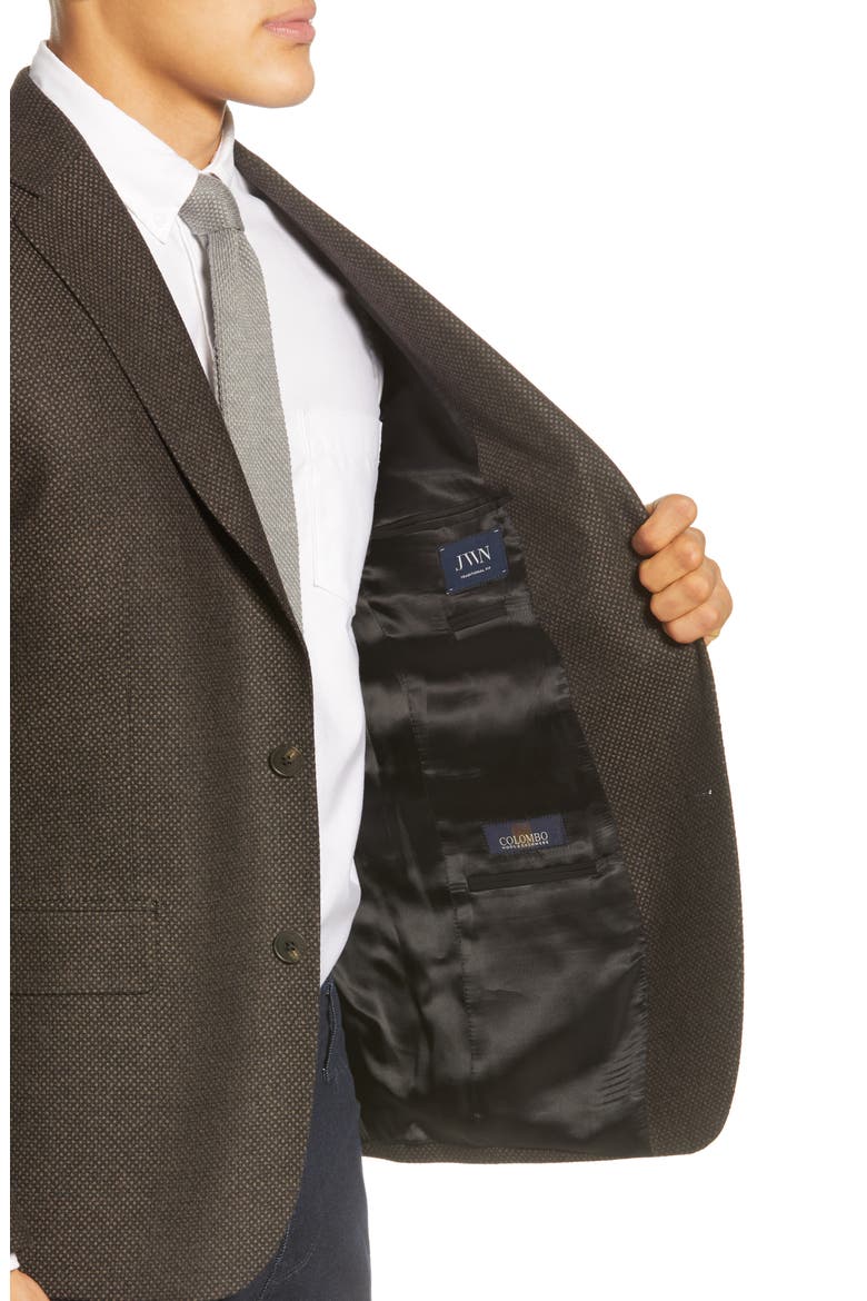 Traditional Fit Wool & Cashmere Sport Coat, Alternate, color, GREY PAVEMENT TAN BASKETWEAVE