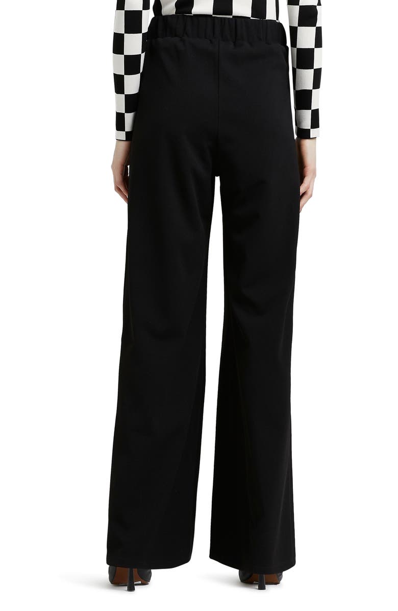 River Island Scuba Crepe Wide Leg Pants, Alternate, color,