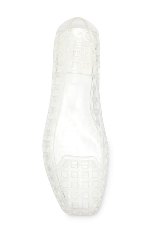Jeffrey Campbell Sunnie Jelly Loafer Flat In Transparent