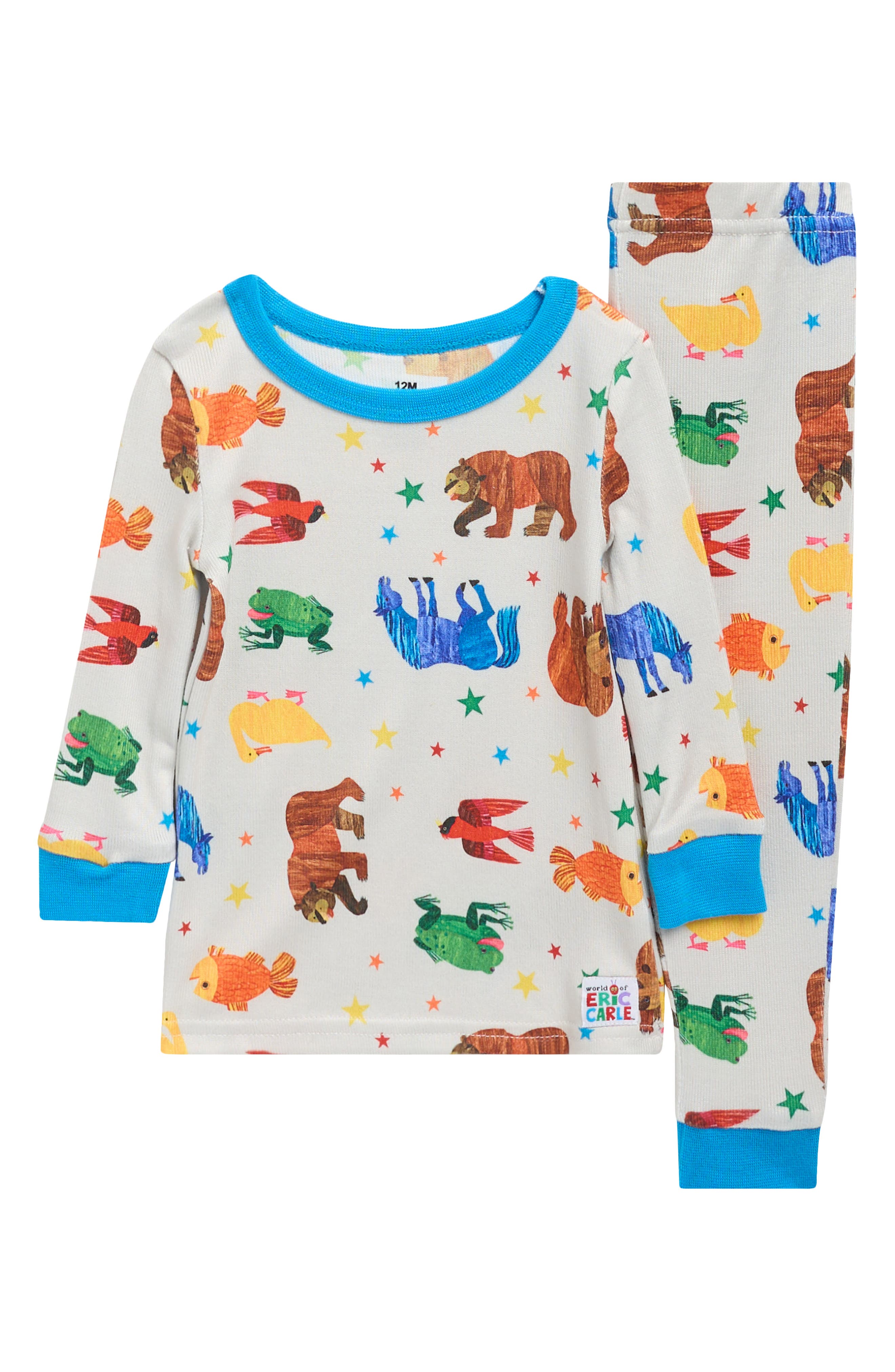 Kids' Eric Carle Brown Bear Two-Piece Fitted Pajamas