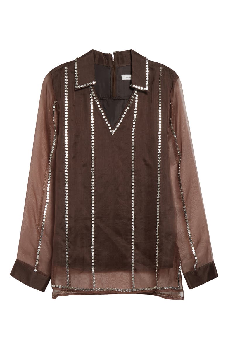 Wales Bonner Presence Studded, Alternate, color, Brown