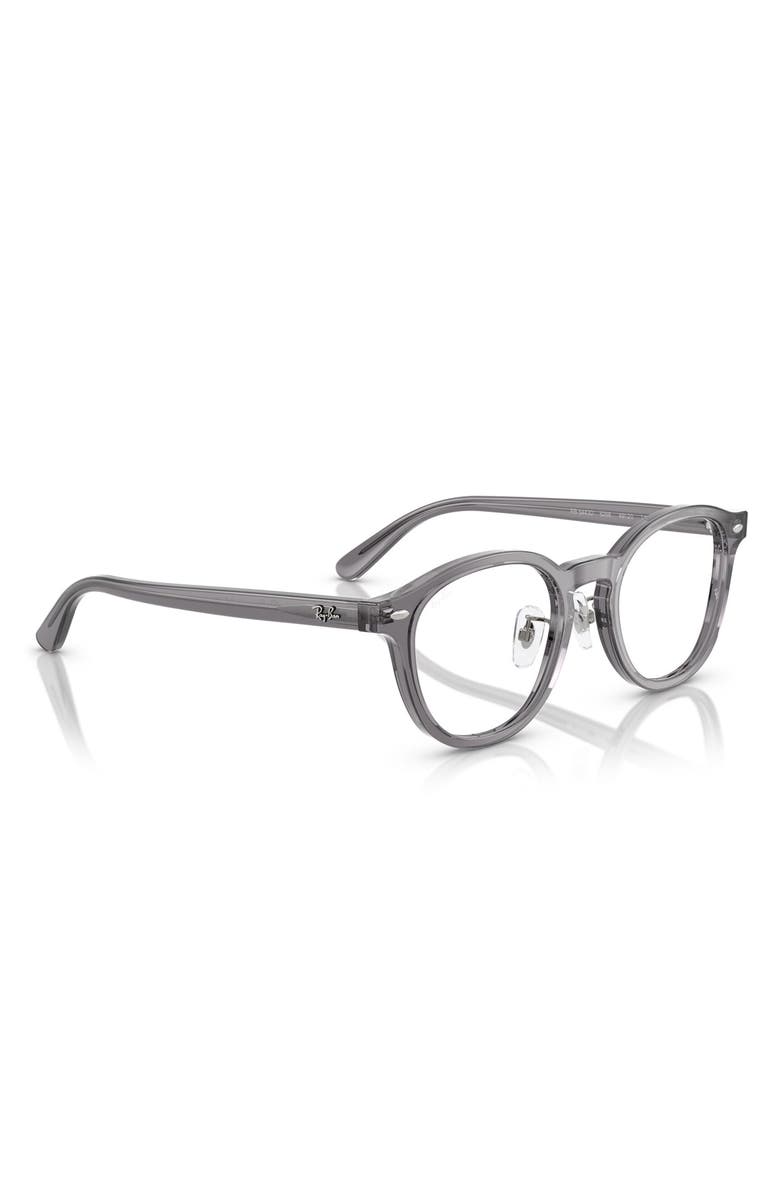 Ray-Ban 49mm Square Optical Glasses, Alternate, color, Grey