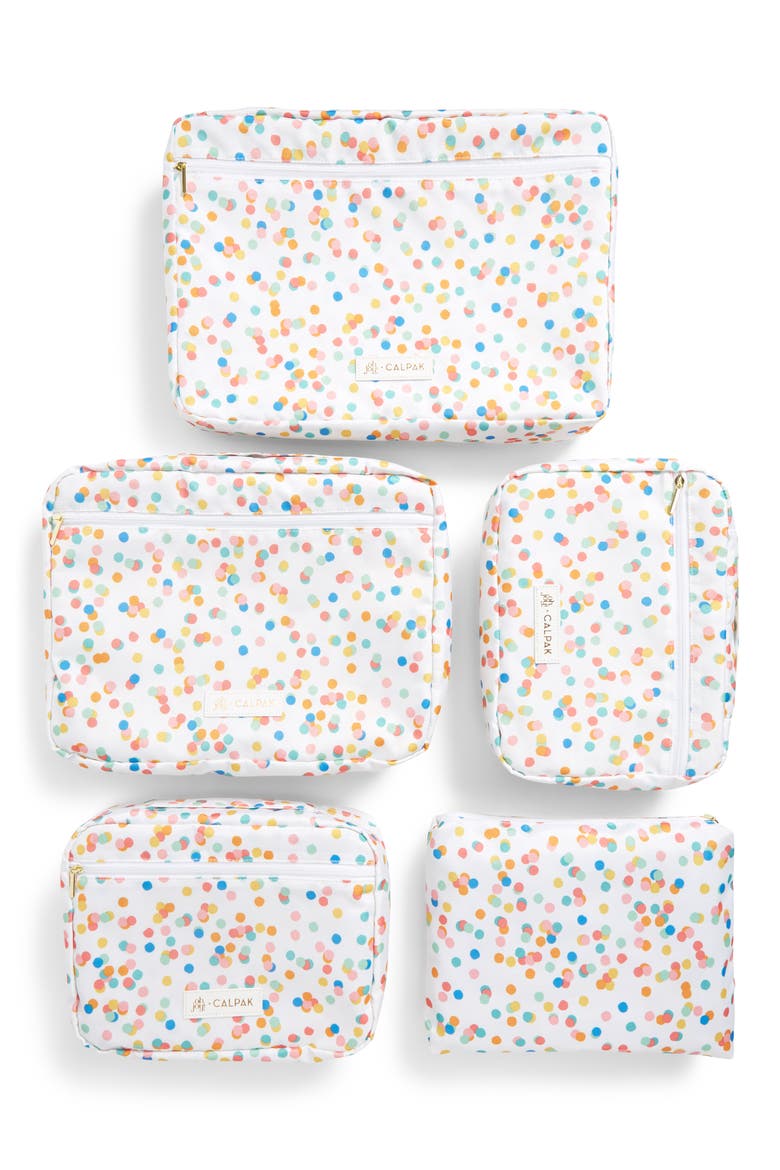 x Oh Joy! Set of 5 Packing Cubes, Alternate, color, CONFETTI