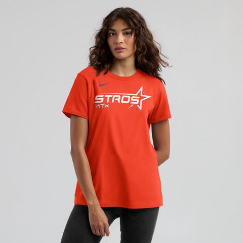 Women's Nike  Orange Houston Astros 2025 City Connect Wordmark T-Shirt