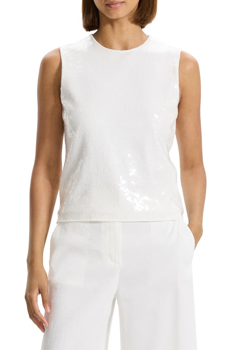 Sequin Shell, Main, color, WHITE