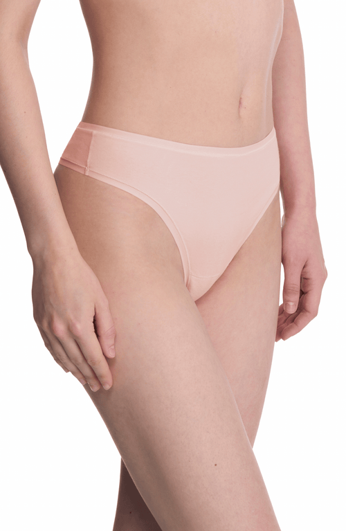 Natori Bliss Bare Cotton Thong In Potpourri