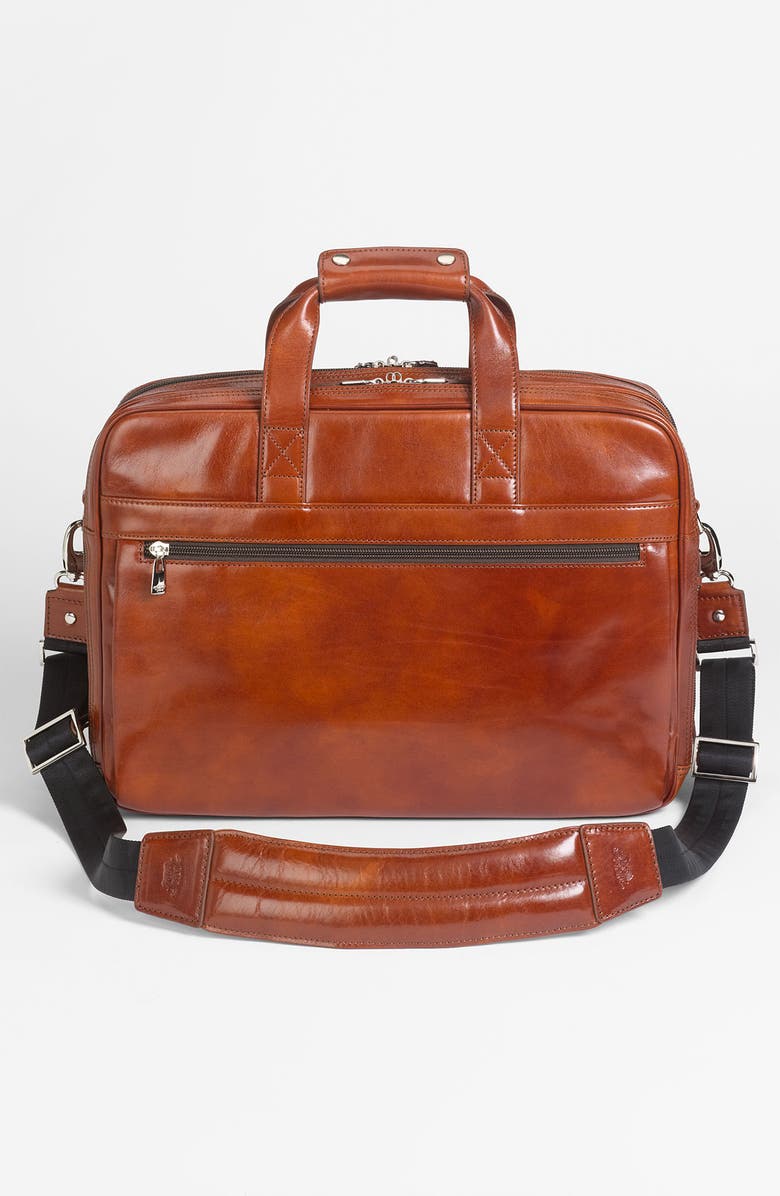 Bosca Double Compartment Leather Briefcase, Alternate, color,